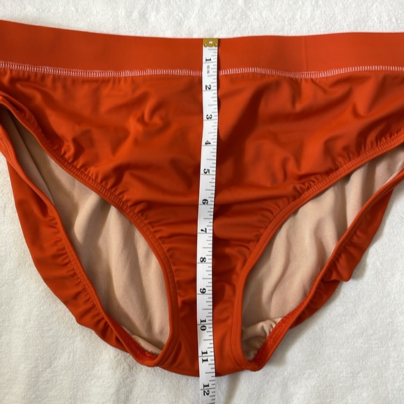 Lands End 2 piece swimsuit women’s size 16 in orange and yellow - Picture 6 of 7